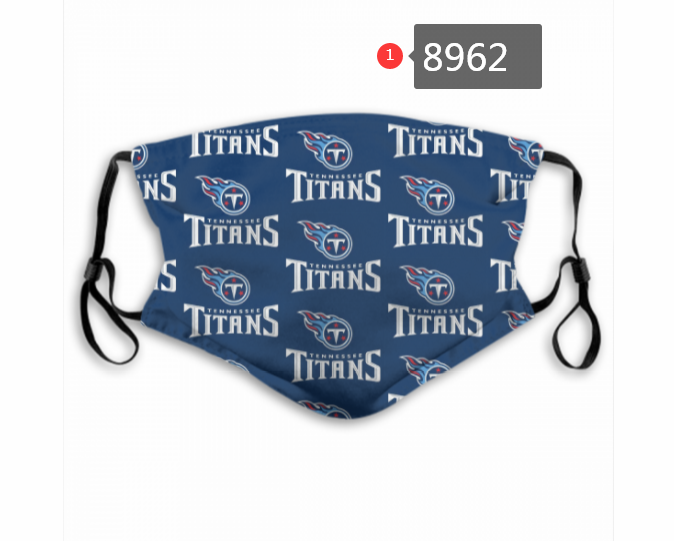 2020 NFL Tennessee Titans #2 Dust mask with filter